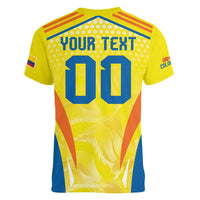 Colombia Champion Football Custom Women V-Neck T-Shirt Los Cafeteros Somos Campeones - Wonder Print Shop