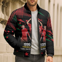 Portuguese Footballer Memorial Bomber Puffer Jacket 1996-2025 Forever In Our Hearts - Wonder Print Shop