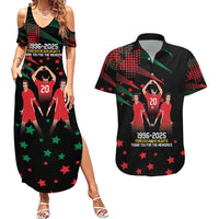 Portuguese Footballer Memorial Couples Matching Summer Maxi Dress and Hawaiian Shirt 1996-2025 Forever In Our Hearts - Wonder Print Shop
