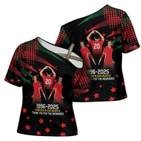 Portuguese Footballer Memorial Cross Shoulder Shirt 1996-2025 Forever In Our Hearts - Wonder Print Shop