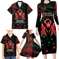 Portuguese Footballer Memorial Family Matching Long Sleeve Bodycon Dress and Hawaiian Shirt 1996-2025 Forever In Our Hearts - Wonder Print Shop
