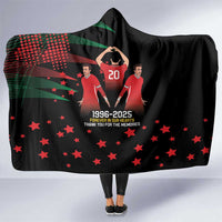 Portuguese Footballer Memorial Hooded Blanket 1996-2025 Forever In Our Hearts - Wonder Print Shop