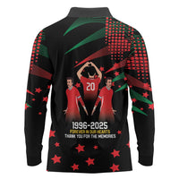 Portuguese Footballer Memorial Long Sleeve Polo Shirt 1996-2025 Forever In Our Hearts - Wonder Print Shop