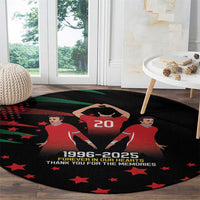 Portuguese Footballer Memorial Round Carpet 1996-2025 Forever In Our Hearts - Wonder Print Shop