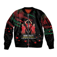 Portuguese Footballer Memorial Sleeve Zip Bomber Jacket 1996-2025 Forever In Our Hearts - Wonder Print Shop