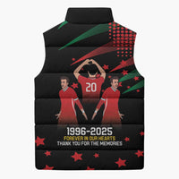 Portuguese Footballer Memorial Sleeveless Puffer Jacket 1996-2025 Forever In Our Hearts - Wonder Print Shop