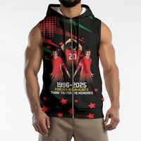 Portuguese Footballer Memorial Sleeveless Zip Hoodie 1996-2025 Forever In Our Hearts - Wonder Print Shop
