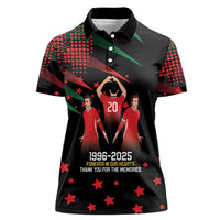 Portuguese Footballer Memorial Women Polo Shirt 1996-2025 Forever In Our Hearts - Wonder Print Shop