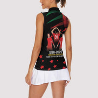 Portuguese Footballer Memorial Women Sleeveless Polo Shirt 1996-2025 Forever In Our Hearts - Wonder Print Shop