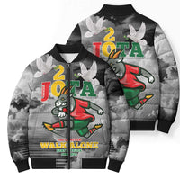 Portuguese Footballer Memorial Bomber Puffer Jacket You'll Never Walk Alone Rest In Peace 1996-2025 - Wonder Print Shop