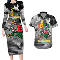 Portuguese Footballer Memorial Couples Matching Long Sleeve Bodycon Dress and Hawaiian Shirt You'll Never Walk Alone Rest In Peace 1996-2025 - Wonder Print Shop