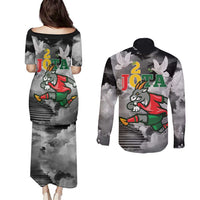 Portuguese Footballer Memorial Couples Matching Puletasi and Long Sleeve Button Shirt You'll Never Walk Alone Rest In Peace 1996-2025 - Wonder Print Shop