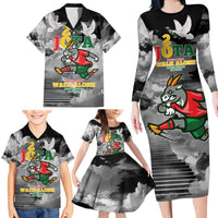 Portuguese Footballer Memorial Family Matching Long Sleeve Bodycon Dress and Hawaiian Shirt You'll Never Walk Alone Rest In Peace 1996-2025 - Wonder Print Shop