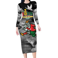 Portuguese Footballer Memorial Family Matching Long Sleeve Bodycon Dress and Hawaiian Shirt You'll Never Walk Alone Rest In Peace 1996-2025 - Wonder Print Shop