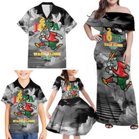 Portuguese Footballer Memorial Family Matching Off Shoulder Maxi Dress and Hawaiian Shirt You'll Never Walk Alone Rest In Peace 1996-2025 - Wonder Print Shop