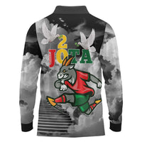 Portuguese Footballer Memorial Long Sleeve Polo Shirt You'll Never Walk Alone Rest In Peace 1996-2025 - Wonder Print Shop