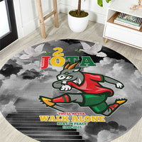 Portuguese Footballer Memorial Round Carpet You'll Never Walk Alone Rest In Peace 1996-2025 - Wonder Print Shop