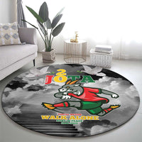 Portuguese Footballer Memorial Round Carpet You'll Never Walk Alone Rest In Peace 1996-2025 - Wonder Print Shop