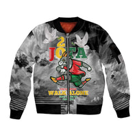 Portuguese Footballer Memorial Sleeve Zip Bomber Jacket You'll Never Walk Alone Rest In Peace 1996-2025 - Wonder Print Shop