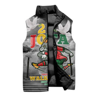 Portuguese Footballer Memorial Sleeveless Puffer Jacket You'll Never Walk Alone Rest In Peace 1996-2025 - Wonder Print Shop