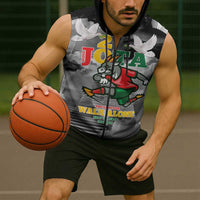 Portuguese Footballer Memorial Sleeveless Zip Hoodie You'll Never Walk Alone Rest In Peace 1996-2025 - Wonder Print Shop
