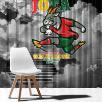 Portuguese Footballer Memorial Window Curtain You'll Never Walk Alone Rest In Peace 1996-2025 - Wonder Print Shop