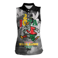 Portuguese Footballer Memorial Women Sleeveless Polo Shirt You'll Never Walk Alone Rest In Peace 1996-2025 - Wonder Print Shop