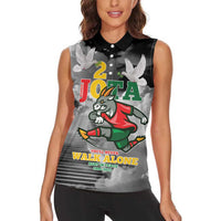 Portuguese Footballer Memorial Women Sleeveless Polo Shirt You'll Never Walk Alone Rest In Peace 1996-2025 - Wonder Print Shop