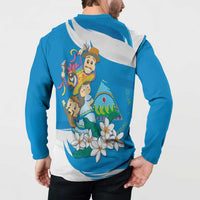 Nicaragua Independence Day Button Sweatshirt Since 1821 Nicaragua Culture Concept - Wonder Print Shop