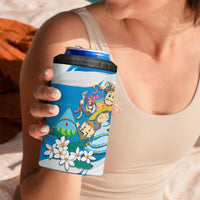 Nicaragua Independence Day 4 in 1 Can Cooler Tumbler Since 1821 Nicaragua Culture Concept - Wonder Print Shop