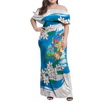 Nicaragua Independence Day Family Matching Off Shoulder Maxi Dress and Hawaiian Shirt Since 1821 Nicaragua Culture Concept - Wonder Print Shop