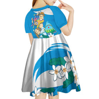 Nicaragua Independence Day Kid Short Sleeve Dress Since 1821 Nicaragua Culture Concept - Wonder Print Shop