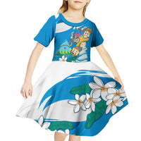 Nicaragua Independence Day Kid Short Sleeve Dress Since 1821 Nicaragua Culture Concept - Wonder Print Shop