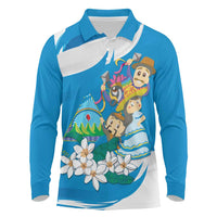 Nicaragua Independence Day Long Sleeve Polo Shirt Since 1821 Nicaragua Culture Concept - Wonder Print Shop