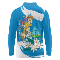 Nicaragua Independence Day Long Sleeve Polo Shirt Since 1821 Nicaragua Culture Concept - Wonder Print Shop