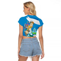 Nicaragua Independence Day Raglan Cropped T Shirt Since 1821 Nicaragua Culture Concept - Wonder Print Shop