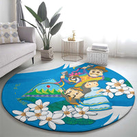 Nicaragua Independence Day Round Carpet Since 1821 Nicaragua Culture Concept - Wonder Print Shop