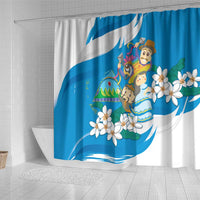 Nicaragua Independence Day Shower Curtain Since 1821 Nicaragua Culture Concept - Wonder Print Shop