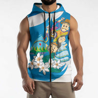 Nicaragua Independence Day Sleeveless Zip Hoodie Since 1821 Nicaragua Culture Concept - Wonder Print Shop