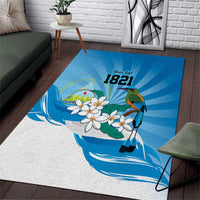 Nicaragua Independence Day Personalized Area Rug Since 1821 Proud Guardabarranco Sacuanjoche - Wonder Print Shop