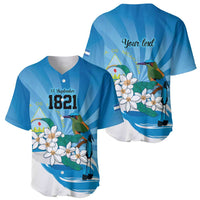 Nicaragua Independence Day Personalized Baseball Jersey Since 1821 Proud Guardabarranco Sacuanjoche - Wonder Print Shop