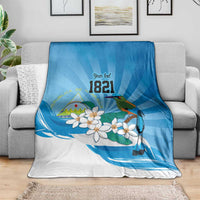 Nicaragua Independence Day Personalized Blanket Since 1821 Proud Guardabarranco Sacuanjoche - Wonder Print Shop