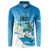 Nicaragua Independence Day Personalized Button Sweatshirt Since 1821 Proud Guardabarranco Sacuanjoche - Wonder Print Shop