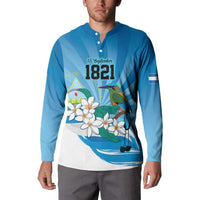 Nicaragua Independence Day Personalized Button Sweatshirt Since 1821 Proud Guardabarranco Sacuanjoche - Wonder Print Shop