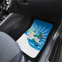 Nicaragua Independence Day Personalized Car Mats Since 1821 Proud Guardabarranco Sacuanjoche - Wonder Print Shop