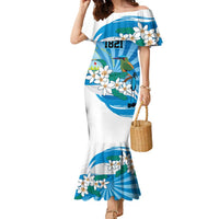 Nicaragua Independence Day Personalized Family Matching Mermaid Dress and Hawaiian Shirt Since 1821 Proud Guardabarranco Sacuanjoche - Wonder Print Shop