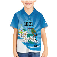 Nicaragua Independence Day Personalized Family Matching Mermaid Dress and Hawaiian Shirt Since 1821 Proud Guardabarranco Sacuanjoche - Wonder Print Shop