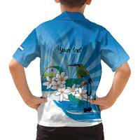 Nicaragua Independence Day Personalized Family Matching Tank Maxi Dress and Hawaiian Shirt Since 1821 Proud Guardabarranco Sacuanjoche - Wonder Print Shop