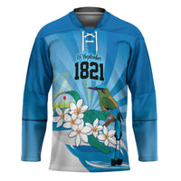 Nicaragua Independence Day Personalized Hockey Jersey Since 1821 Proud Guardabarranco Sacuanjoche - Wonder Print Shop