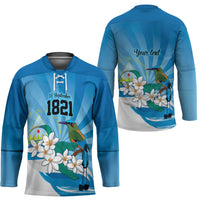 Nicaragua Independence Day Personalized Hockey Jersey Since 1821 Proud Guardabarranco Sacuanjoche - Wonder Print Shop